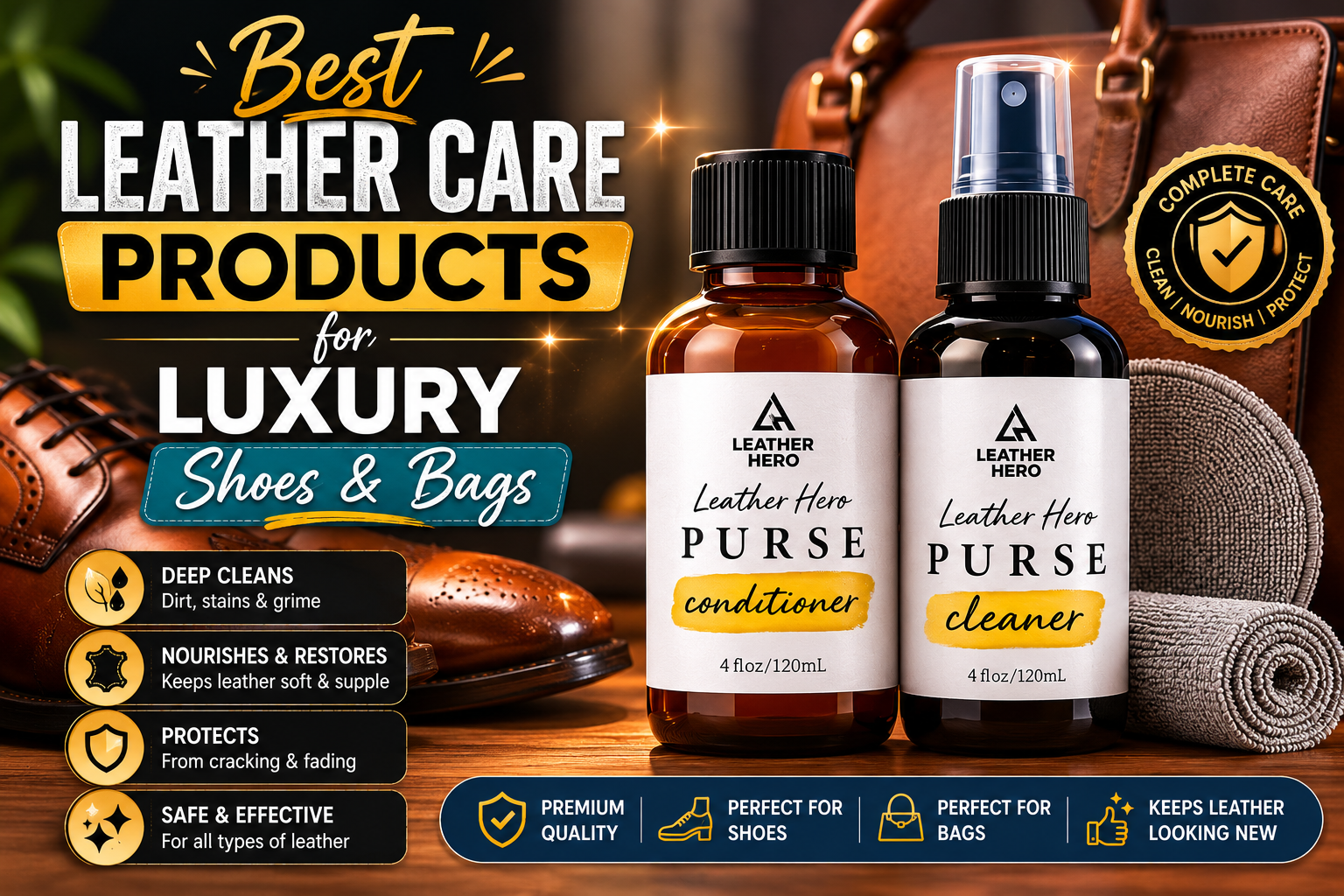 Best Leather Care Products for Luxury Shoes and Bags